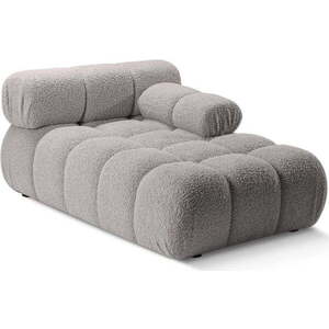 Světle šedý modul pohovky z textilie bouclé (pravý roh) Bellis – Micadoni Home obraz