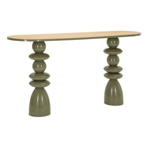 Zelený kovový konzolový stolek 45x150 cm Metal Console – Mauro Ferretti obraz