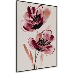 Tištěný obraz s rámem/na plátně 70x100 cm Burgundy Blooms – Styler obraz