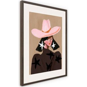 Tištěný obraz s rámem 50x70 cm Cowgirl – Styler obraz