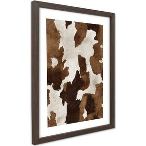 Tištěný obraz s rámem 30x40 cm Cowhide – Styler obraz