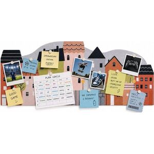 Akustická tabule Happy Town – Styler obraz