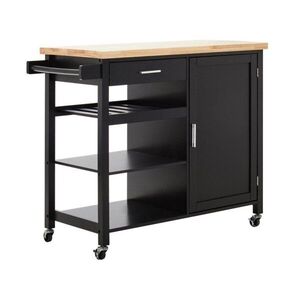 Kuchyňský ostrůvek na kolečkách z kaučukového dřeva 48x105 cm Frankfurt – Premier Housewares obraz