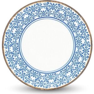 Bílý/modrý dezertní porcelánový talíř ø 21 cm Azul – BonBistro obraz