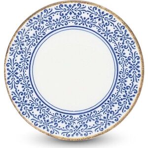 Bílý/modrý dezertní porcelánový talíř ø 16 cm Azul – BonBistro obraz