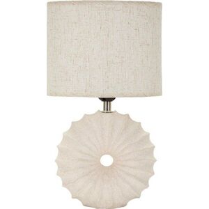 Krémová keramická stolní lampa s textilním stínidlem (výška 40 cm) Anemone – Mauro Ferretti obraz