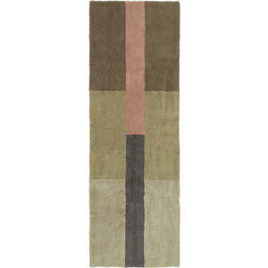 Ručně tkaný vlněný běhoun 80x230 cm Chroma Dusty Pink – Lorena Canals obraz