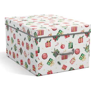Kartonový úložný box s víkem/dekorativní 37x50x15 cm Engla Christmas Storage – Bigso obraz