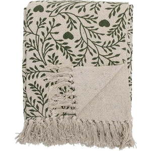 Zeleno-krémová deka 130x160 cm Maribelle – Bloomingville obraz