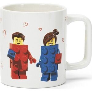 Bílý keramický dětský hrnek 300 ml Love – LEGO® obraz