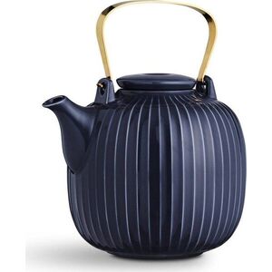 Tmavě modrá porcelánová čajová konvice Kähler Design Hammershoi, 1, 2 l obraz