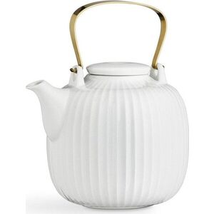 Bílá porcelánová čajová konvice Kähler Design Hammershoi, 1, 2 l obraz