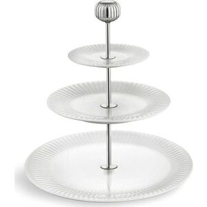 Třípatrový bílý porcelánový etažér Kähler Design Hammershoi Etagere, ⌀ 28 cm obraz