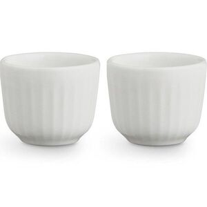 Sada 2 bílých porcelánových misek na vajíčka Kähler Design Hammershoi, ⌀ 8 cm obraz