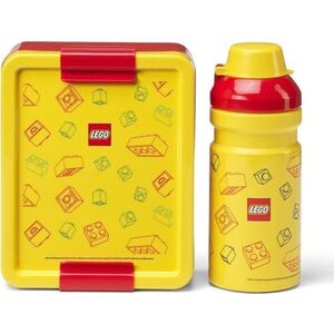 Žluté plastové dětské svačinové boxy v sadě 2 ks Brick – LEGO® obraz