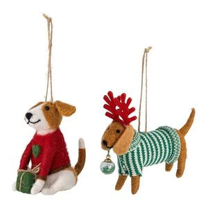 Textilní vánoční ozdoby v sadě 2 ks 12 cm Monty – Bloomingville obraz