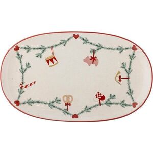 Kameninový tác s vánočním motivem 23x38, 5 cm Yule – Bloomingville obraz
