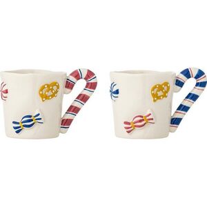 Kameninové šálky v sadě 2 ks s vánočním motivem 264 ml Candice – Bloomingville obraz