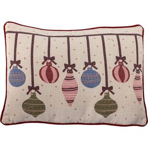 Bavlněný dekorační polštář s vánočním motivem 35x50 cm Ornamentia – Bloomingville obraz
