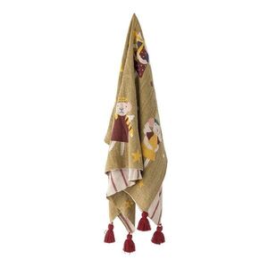 Deka s vánočním motivem z recyklované bavlny 130x160 cm Peo – Bloomingville obraz