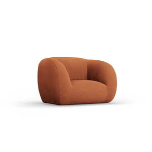 Oranžové křeslo z textilie bouclé Essen – Cosmopolitan Design obraz
