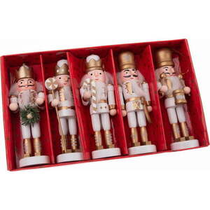 Dřevěné vánoční figurky v sadě 5 ks (výška 12, 5 cm) – Dakls obraz