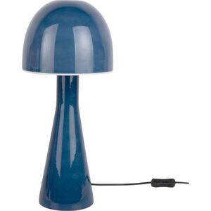 Tmavě modrá stolní lampa se skleněným stínidlem (výška 45 cm) Bombin – Leitmotiv obraz