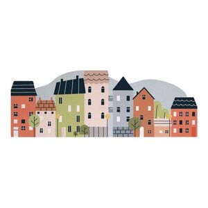 Akustická tabule Happy Town – Styler obraz