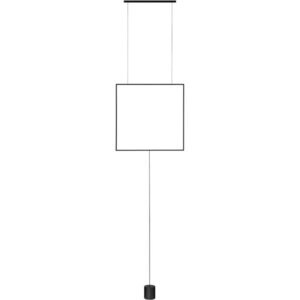 Matně černá kovová LED stojací lampa (výška 392 cm) Dahlia – Nova Luce obraz