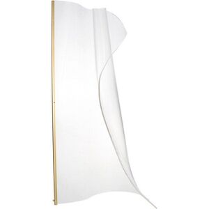 Hliníková LED stojací lampa ve zlaté barvě se stínidlem z akrylového skla (výška 105 cm) Siderno – Nova Luce obraz