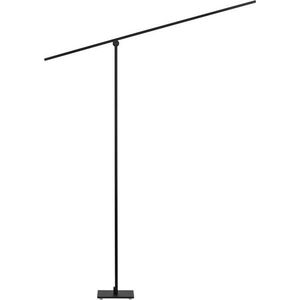 Matně černá kovová LED stojací lampa s ohybatelnou konstrukcí/stmívatelná (výška 144 cm) Tenso – Nova Luce obraz
