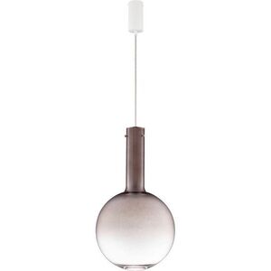 Hnědé skleněné LED stmívatelné závěsné svítidlo ø 30 cm Nostos – Nova Luce obraz