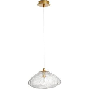 Skleněné závěsné svítidlo v mosazné barvě ø 26 cm King – Nova Luce obraz