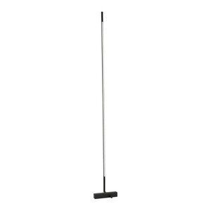 Černá kovová LED stojací lampa se stínidlem z akrylového skla (výška 140 cm) Raccio – Nova Luce obraz