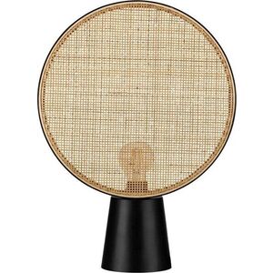 Matně černá/v přírodní barvě kovová stolní lampa (výška 48, 5 cm) Tierra – Nova Luce obraz