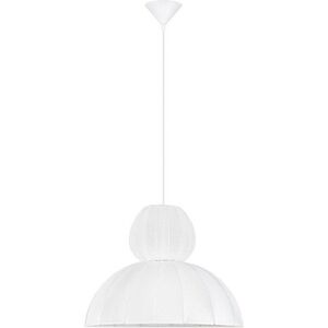 Matně bílé látkové závěsné svítidlo ø 50 cm Delina – Nova Luce obraz