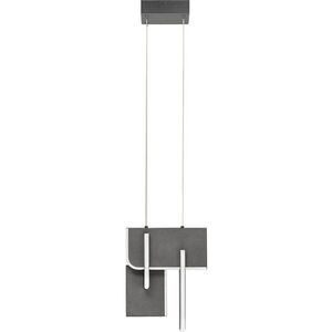Světle šedé kovové LED stmívatelné závěsné svítidlo Totem – Nova Luce obraz