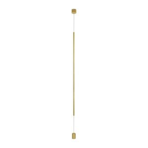 Hliníková LED stojací lampa v mosazné barvě (výška 300 cm) Elettra – Nova Luce obraz
