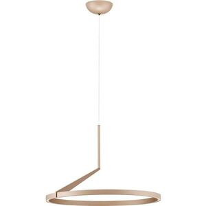 Hliníkové LED stmívatelné závěsné svítidlo v růžovo zlaté barvě ø 60 cm Tilia – Nova Luce obraz