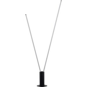 Matně černá kovová LED stojací lampa s ohybatelnou konstrukcí (výška 181 cm) Kimolia – Nova Luce obraz