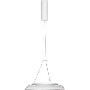 Matně bílé hliníkové LED závěsné svítidlo se stínidlem z akrylového skla ø 40 cm Mantle – Nova Luce obraz