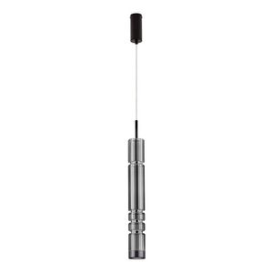 Šedé skleněné LED závěsné svítidlo ø 8 cm Bento – Nova Luce obraz