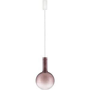 Hnědé skleněné LED stmívatelné závěsné svítidlo ø 25 cm Nostos – Nova Luce obraz