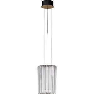 Ocelové LED stmívatelné závěsné svítidlo v mosazné barvě ø 22 cm Nol – Nova Luce obraz