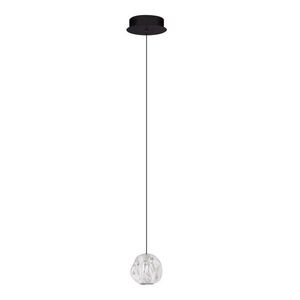 Matně černé kovové LED stmívatelné závěsné svítidlo se stínidlem z akrylového skla ø 10 cm Ifos – Nova Luce obraz