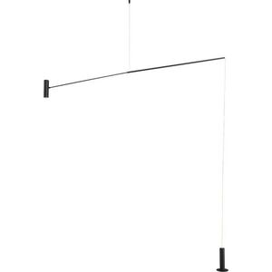 Matně černá kovová LED stojací lampa (výška 250 cm) Voice – Nova Luce obraz