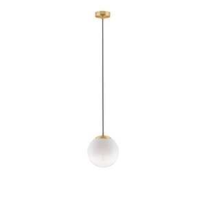 Bílé/ve zlaté barvě skleněné závěsné svítidlo ø 20 cm Vita – Nova Luce obraz