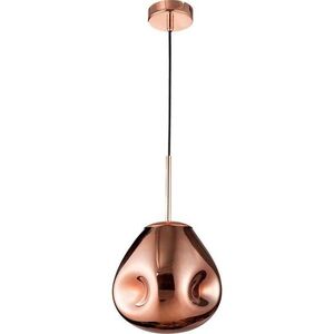 Skleněné závěsné svítidlo v růžovo zlaté barvě ø 25 cm Lava – Nova Luce obraz