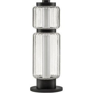 Matně černá skleněná LED stolní lampa (výška 39 cm) Liesa – Nova Luce obraz