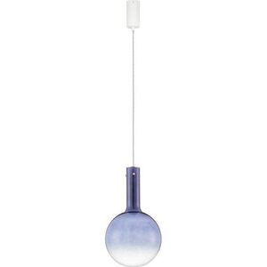 Modré skleněné LED stmívatelné závěsné svítidlo ø 25 cm Nostos – Nova Luce obraz